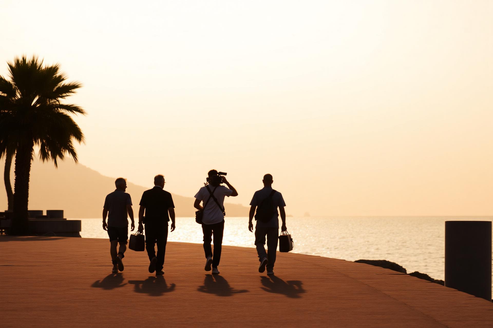 The Limestone Pictures crew on location in Malta